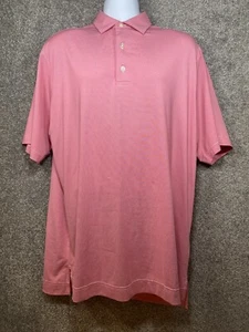 FootJoy Polo Shirt Mens Large Red Striped Golf Preppy Outdoors Colorful - Picture 1 of 11