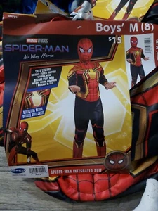 Jawares Marvel SPIDER-MAN Integrated Suit  Child Costume M (8-10) NEW - Picture 1 of 3