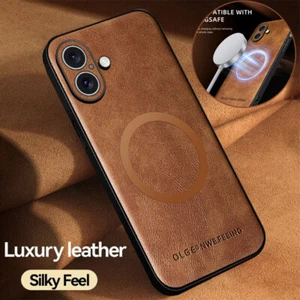Para iPhone 16 15 Pro Max 14 13 12 11 carcasa shockproof de cuero magnético case - Picture 1 of 17