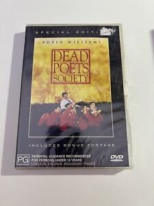 Dead Poet's Society DVD, 1989 PAL Region 4 (Special Edition) Robin Williams New