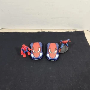 Lot of 4 Spiderman Collectible Figures Cake Topper Toys With Spiderman Cars  - Picture 1 of 19