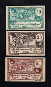 F.C. AUSTRIA , 10 - 20 - 50 HELLER 1920 , S/C- ( AUNC ) . - Picture 1 of 2
