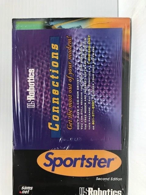 New in Package U.S. Robotics 56k Sportster Connections Software (FC201-3 T1101) - Image 1 of 2