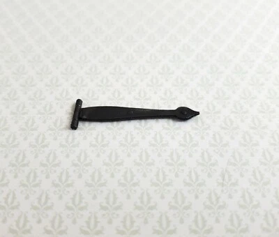 Bisagra para casa de muñecas grande antigua estilo Tudor negra miniatura escala 1:12 no funciona Foto 1 de 3