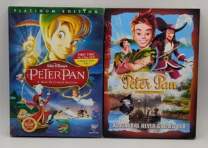 Disney PETER PAN Platinum 2-Disc + DQ New Adventures w Slip Covers New Sealed - Picture 1 of 7