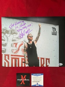 MATTY MULLINS SIGNED 11x14 PHOTO! MEMPHIS MAY FIRE! BECKETT! REMADE IN MISERY! - Picture 1 of 4