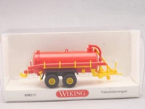 Wiking 038202 Vacuum Tank Trailer For Tractor 1:87 H0 MINT! OVP 1703-24-67 - Picture 1 of 2