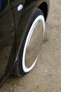 4x Moon Caps + Weißwandringe zugelassen 15 Zoll  Felge Radzierblende Radkappen - Bild 1 von 8