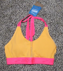 Nuevo con etiquetas Sujetador Brooks Run Drive Plunge 2.0 Pequeño S Neón Hyper Glow Soporte Deportivo - Imagen 1 de 8
