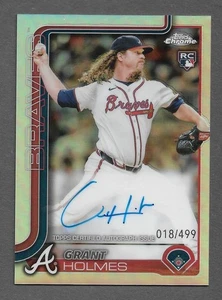 2025 Topps Chrome Baseball #RA-GH Grant Holmes ROOKIE Refractor Karte AUTO /499 - Bild 1 von 2