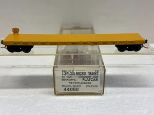 N Scale Kadee Micro Trains MTL 44050 Weyerhaeuser  WTCX 44050Flat Car - Picture 1 of 4