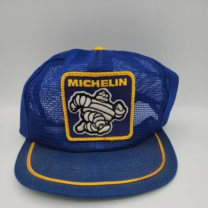 Vintage Michelin Tires Tire Man Full Mesh Swingster Trucker Snapback Hat *READ* - Picture 1 of 8