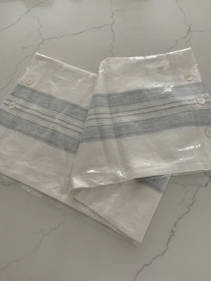 NEW Serena & Lily Shoreham Pillow Cover (14”x40”)-Coastal Blue - Image 1 of 4