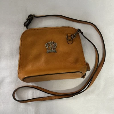 Bolso Bandolera Pratesi Firenze Cuero Genuino Hecho en Italia  Foto 1 de 4