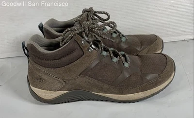 Ryka Marrón Cuero Punta Redonda Con Cordones Parte Superior Baja Tenis para Correr Mujer Zapatos 8M Foto 1 de 4