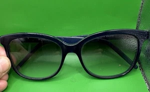 Robert Marc Brille dunkelblau Cat Eye getönt E Etui  - Bild 1 von 8