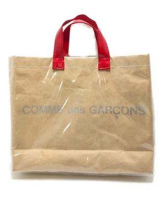 Bolsa tote COMME des GARCONS PVC bege NY-K201 - Imagem 1 de 4