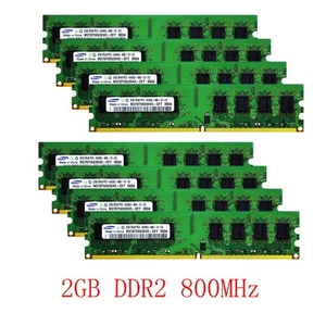 16GB 8GB 4GB 2GB DDR2 800MHz PC2-6400U DIMM Desktop Memory RAM For Samsung LOT - Picture 1 of 16