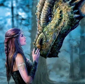 NEW The Mountain/Anne Stokes Once Upon a Time/Game of Thrones/Mother of Dragons - Picture 1 of 16