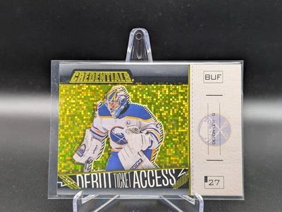 2023-24 Upper Deck Credentials DEVON LEVI #183 Rookie DTA Horizontal Yellow RC - Image 1 of 2