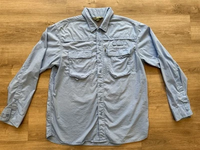 Gander Mountain Guide Series Vented Fishing Shirt — Men’s L Light Blue Button-Up - Image 1 of 4