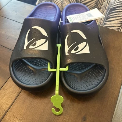 Taco Bell x Crocs Mellow Slide 凉鞋 限量版 Ed Live Más 男式 8/WMNS 10 全新 — 第 1/4 张图片
