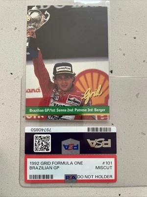 1992 Grid Formula One Brazilian GP Card #101 Miscut - Image 1 of 2