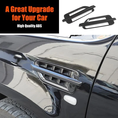 Guarnição de válvula de ar lateral ABS fibra de carbono para Cadillac Escalade 2007-2014 - Imagem 1 de 4