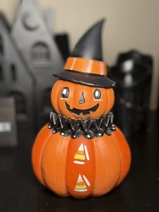 Handbemalte Halloween Kürbis Hexe Figur - Vintage inspiriert - Bild 1 von 7