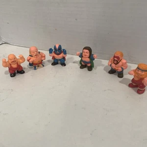 Vintage 1986 Soma Mini 1.5" Wrestler Figures - Lot of 6 - Picture 1 of 12