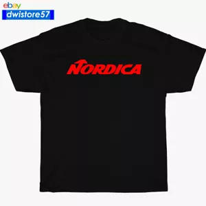 Nordica Skis and Boots Logo Black/Navy/White/Sport Grey T-Shirt S-5XL - Picture 1 of 11