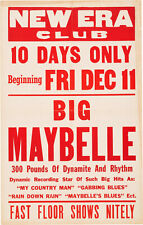BIG MAYBELLE Concert Window Poster - New Era Club 1953 Soul R&B Singer - reprint