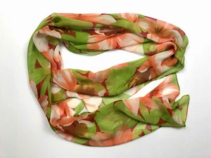 ESSENTIEL Schal Scarpina Foulard Seide Crèpe Fiorata Grande Flower Silk Scarf - Bild 1 von 3