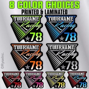 Your Name Racing Trailer Decal Sticker Race Car IMCA Model Modified Sprint Stock - Picture 1 of 9