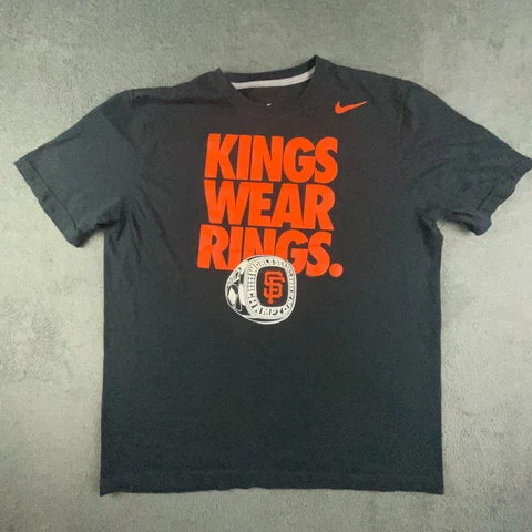 San Francisco Giants Shirt Mens Extra Large Nike Kings Wear Rings Cover