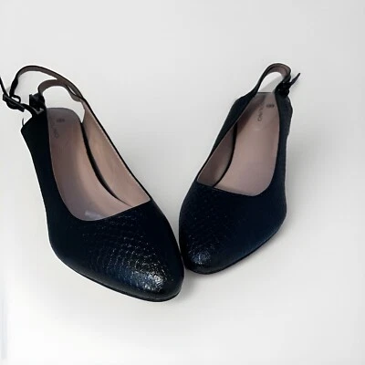 Zapatos de tacón Bandolino negros veganos 7M ropa de trabajo Foto 1 de 4