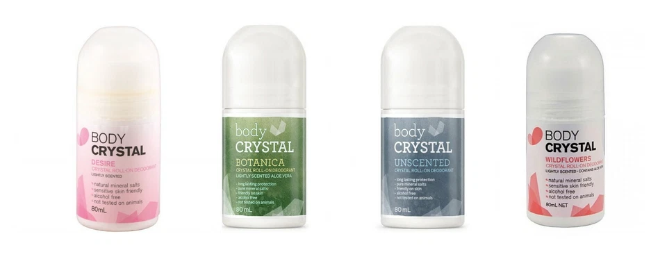 New Body Crystal Crystal Roll-On Deodorant 80ml All 4 Scents Available Foto 1 de 1