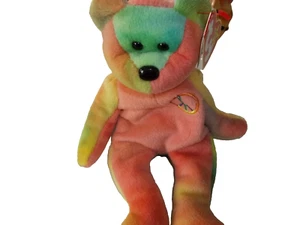 Ty Beanie Baby Peace Bear DOB February 1, 1996 w/ tags - Picture 1 of 3