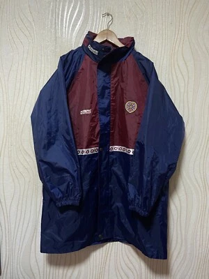 HEARTS OF MIDLOTHIAN 1997 1998 FOOTBALL SOCCER TRAINING WINDBREAKER sz L MEN  - Image 1 of 4