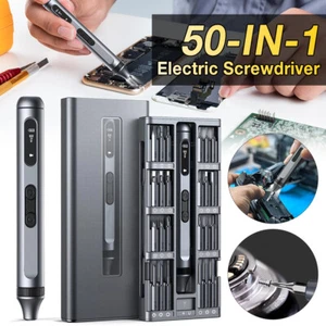 Cordless 50-IN-1 Mini Power Precision Electric Screwdriver Set Repair Tool Kit - Picture 1 of 18