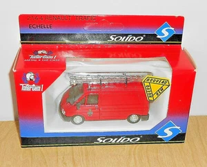 SOLIDO 2144 FIRE ENGINE RENAULT TRAFIC ECHELLE (RENAULT TRAFIC SCALE) - Picture 1 of 1