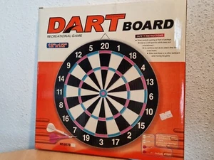 DARTBOARD Darts Dartscheibe Dart mit 4 Pfeilen NEU&OVP ca 30cm Scheibe - Bild 1 von 6