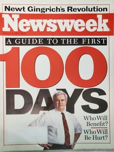 NEWSWEEK Magazine January 9 1995 Newt Gingrich House Speaker - D257 - Picture 1 of 3