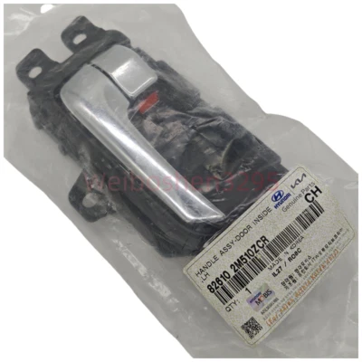 Manija de puerta interior cromada izquierda izquierda OEM para Hyundai Genesis Coupe 826102M510 Foto 1 de 4