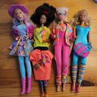 4 vintage Barbie dolls from the 80's and 90's