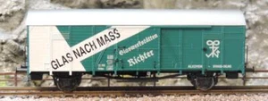Vagón de mercancías Brawa 48748 H0 Gkklms ÖBB, III, fábrica de vidrio - Imagen 1 de 2
