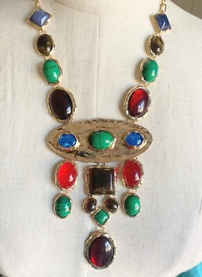 娜塔莎全新带标签锤形金石声明项链 — 第 1/4 张图片