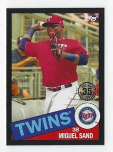 Topps Series 2 #85TB25 2020 Miguel Sano '85 Topps Black Parallel #'d 247/299 - Imagen 1 de 2