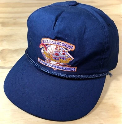 Sombrero con tirantes USS Dallas Group DDB Needham Yupoong (¿Submarino amarillo Beatles?) Foto 1 de 4