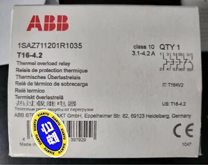 1pc new ABB T16-4.2 Thermal Overload Relays 1SAZ711201R1035 - Picture 1 of 2